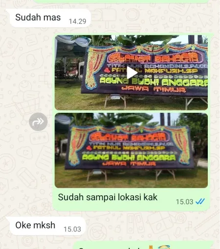 Pengiriman Papan Bunga Kalentambo Pusakanagara